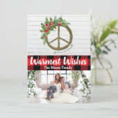 ピースオンアースクリスマスのフォトカード シーズンカード (スタンド正面)