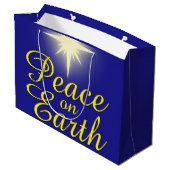 ピースオンアースクリスマススターホリデイ抱き枕 ラージペーパーバッグ (裏面アングル)