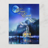 ピースオンアースクリスマススター&教会はがき シーズンポストカード (正面)