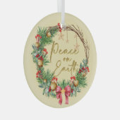 ピースオンアースクリスマスリース ガラスオーナメント (正面右)
