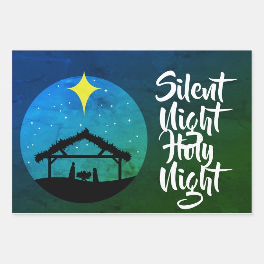 ピースオンアースクリスマス出生 ラッピングペーパーシート (正面2)