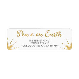 ピースオンアースクリスマス差出人住所 ラベル