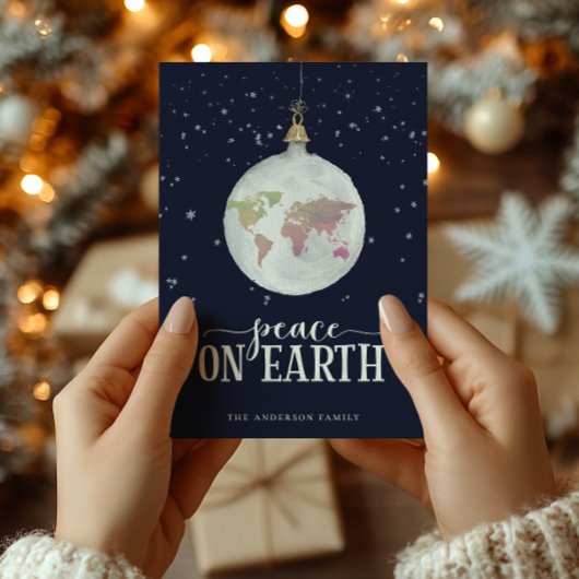 ピースオンアースグローブオーナメントブルー シーズンカード