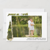 ピースオンアースタイポグラフィとモアツリーモンタージュ シーズンカード (正面)