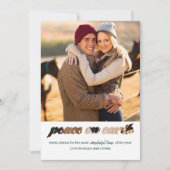 ピースオンアースタイポグラフィモンタージュスクエア写真 シーズンカード (正面)