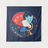 ピースオンアースデザイン タペストリー (正面(横))