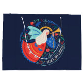 ピースオンアースデザイン ラージペーパーバッグ (裏面)