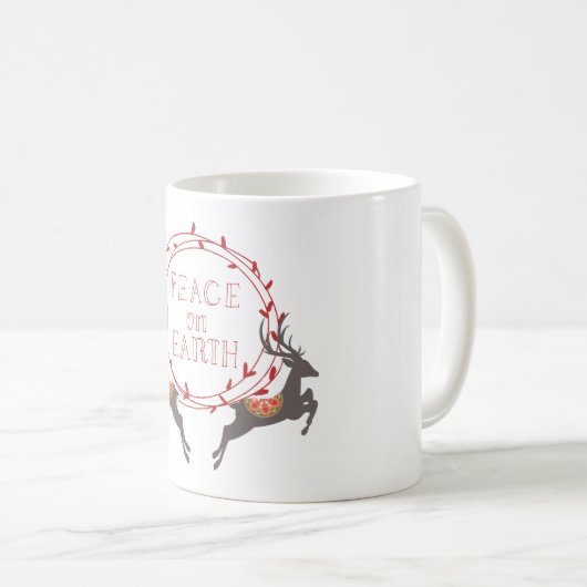 ピースオンアーストナディアホリデー コーヒーマグカップ (正面右)