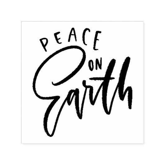 ピースオンアースハッピーホリデーズホリデーカード セルフインキングスタンプ (デザイン)