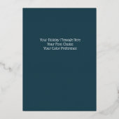 ピースオンアースハドーブブランチフォイルホリデーカード 箔シーズンカード (裏面)