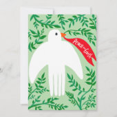 ピースオンアースバード鳩クリスマスクリスマスホリデー カード (正面)