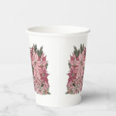 ピースオンアースパーソナライズされたハッピーホリデーフローラ 紙コップ (右)