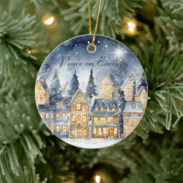 ピースオンアースビレッジスカイスターファミリー名 セラミックオーナメント