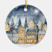 ピースオンアースビレッジスカイスターファミリー名 セラミックオーナメント (正面)