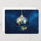 ピースオンアースフラットホリデーカード 招待状 (正面/裏面)