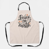 ピースオンアースフローラデザイン エプロン (正面)