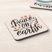 ピースオンアースフローラデザイン コースター (左側)
