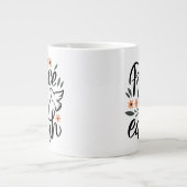 ピースオンアースフローラデザイン ジャンボコーヒーマグカップ (正面)