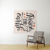 ピースオンアースフローラデザイン タペストリー (インサイチュ(横))