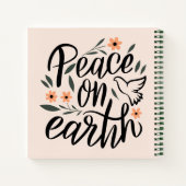 ピースオンアースフローラデザイン ノートブック (裏面)