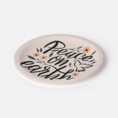 ピースオンアースフローラデザイン ペーパープレート (アングル)