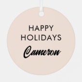 ピースオンアースフローラデザイン メタルオーナメント (裏面)