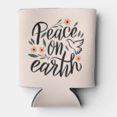 ピースオンアースフローラデザイン 缶クーラー (正面)