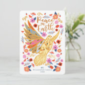 ピースオンアースフローラフォークアートホワイト シーズンカード (スタンド正面)