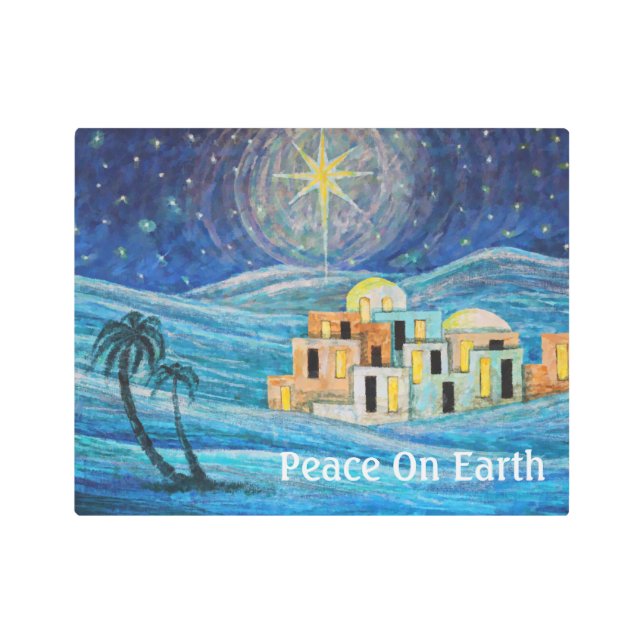 ピースオンアースベツレヘム星 メタルプリント (正面)