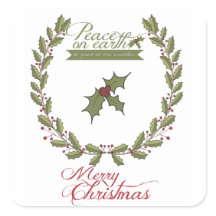 ピースオンアースホリディステッカー