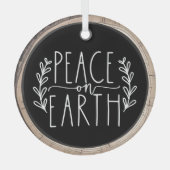 ピースオンアースホリデイオーナメント ガラスオーナメント (正面)