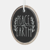 ピースオンアースホリデイオーナメント ガラスオーナメント (正面左)
