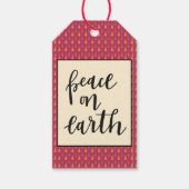 ピースオンアースホリデークリスマス ギフトタグ (正面)