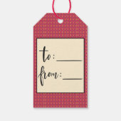 ピースオンアースホリデークリスマス ギフトタグ (裏面)