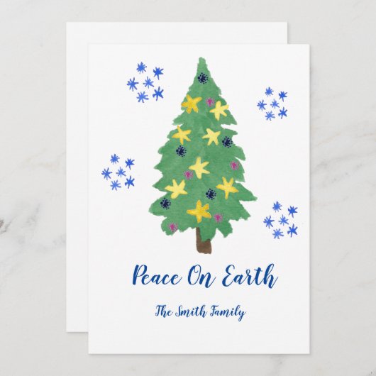 ピースオンアースホリデーグリーティングカード シーズンカード (正面/裏面)