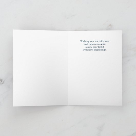 ピースオンアースホリデートナディアウッドランドクリスマス シーズンカード (内部)