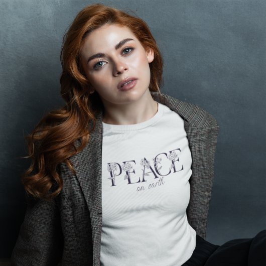 ピースオンアースボタニカルアジサイ Tシャツ