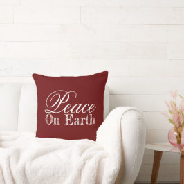 ピースオンアースマルーン装飾用クッション クッション