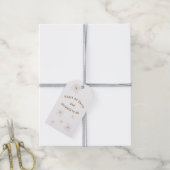 ピースオンアースミニマリスト金ゴールド文字 ギフトタグ (より糸付き)