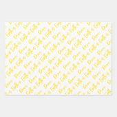 ピースオンアースモダンホリデイタイポグラフィ ラッピングペーパーシート (正面2)