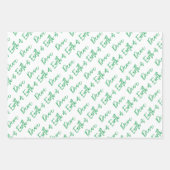 ピースオンアースモダンホリデイタイポグラフィ ラッピングペーパーシート (正面)