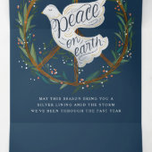 ピースオンアースレタリングドゥーブオンピースサインリース 三つ折り案内状 (内部中)