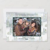 ピースオンアース写真スノーウィーフォレストディア聖なる書物、 経典 シーズンカード (裏面)