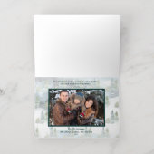 ピースオンアース写真スノーウィーフォレストディア聖なる書物、 経典 箔シーズンカード (内側レイダウン)