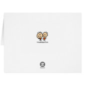 ピースオンアース冬サンセットホリデーグリーティングカード (裏面横)