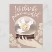 ピースオンアース出生スノーグローブ ポストカード (正面)