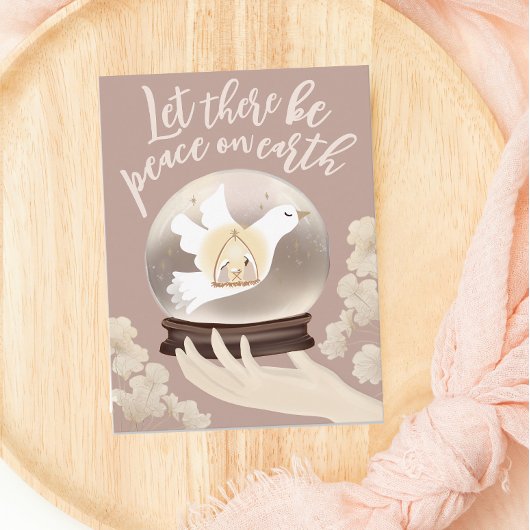 ピースオンアース出生スノーグローブ ポストカード