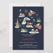 ピースオンアース北欧クリスマスパーティの招待状 シーズンカード (正面)