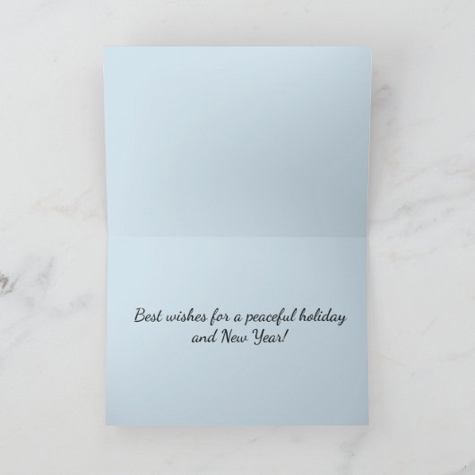 ピースオンアース帆船ワシントンビーチクリスマス シーズンカード (内部)