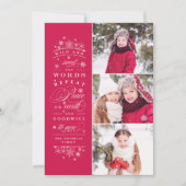 ピースオンアース数々のフォトホリデーカード シーズンカード (正面)